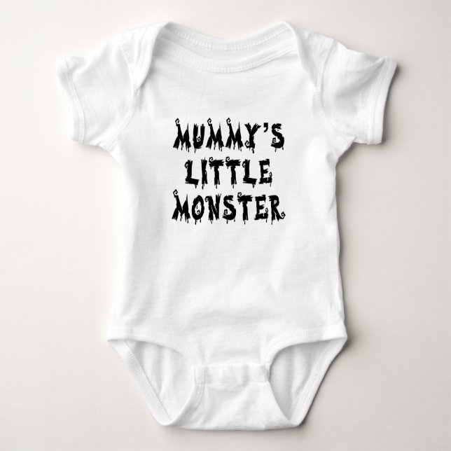 Mummy’s Little Monster Baby Halloween Bodysuit (Front)
