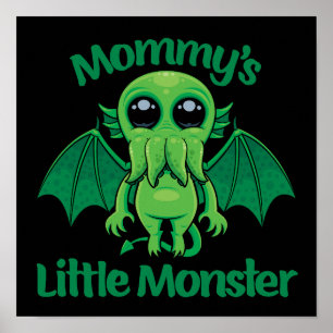 Mummy’s Little Monster Cthulhu Cuddles Poster