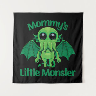 Mummy’s Little Monster Cthulhu Cuddles Tapestry