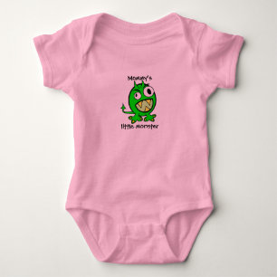 Mummy’s Little Monster- Green Version Baby Bodysuit