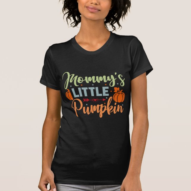 "Mummy’s Little Pumpkin Halloween Pregnancy T-Shir T-Shirt (Front)