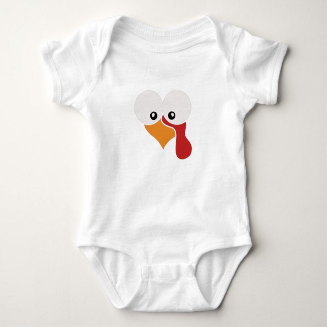 Mummy’s Little Turkey Baby Bodysuit (Front)