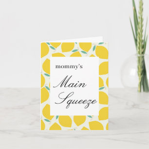 Mummy’s Main Squeeze Lemon Citrus Baby Shower Invitation