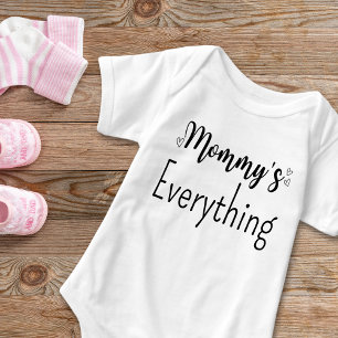 Mummy’s Personalised Black Text Custom Unisex Baby Bodysuit