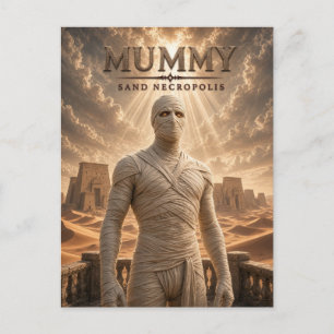 Mummy Sand Necropolis Dark Cinema Postcard