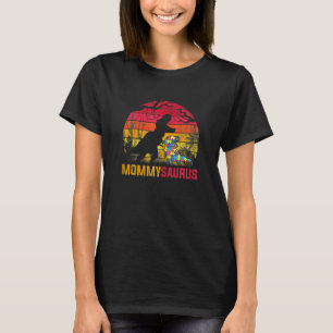 Mummy Saurus Rex Autism Awareness Funny Dinosaur T-Shirt