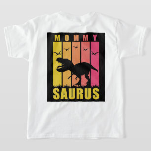 Mummy Saurus Rex T-Shirt Cute Dinosaur Mum Shirt F