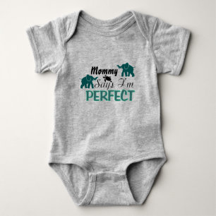 Mummy Says I'm Perfect With Animals Bodysuit