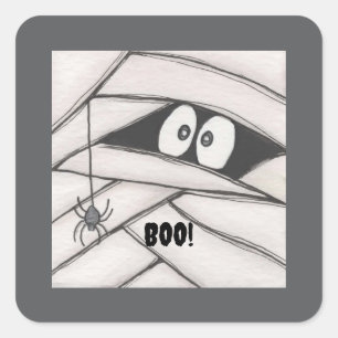 Mummy Says Square Sticker