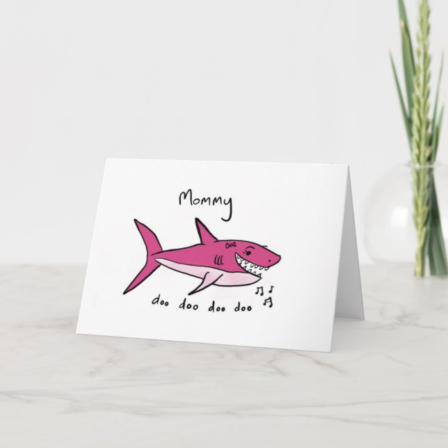 Mummy shark card (Front)