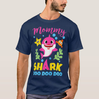 Mummy Shark Gift Cute Baby Shark Family Matching O T-Shirt