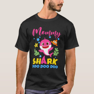 Mummy Shark Gift Cute Baby Shark Family Matching T-Shirt