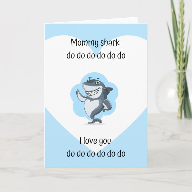 Mummy Shark Greeting card (Front)