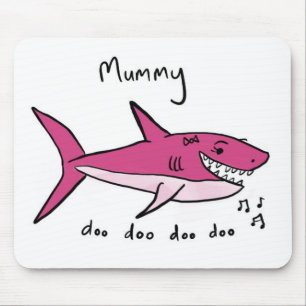 Mummy Shark Mouse Pad