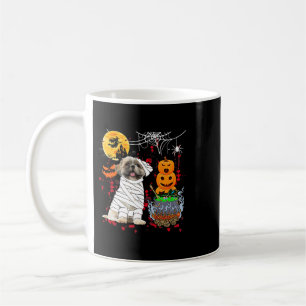Mummy Shih Tzu Dog Halloween Dog Scary Pumpkins Lo Coffee Mug