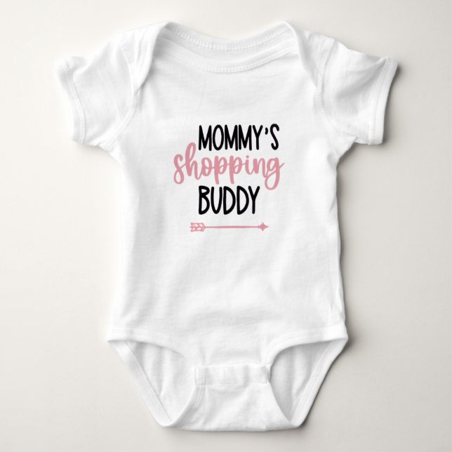 Mummy shopping buddy baby bodysuit (Front)