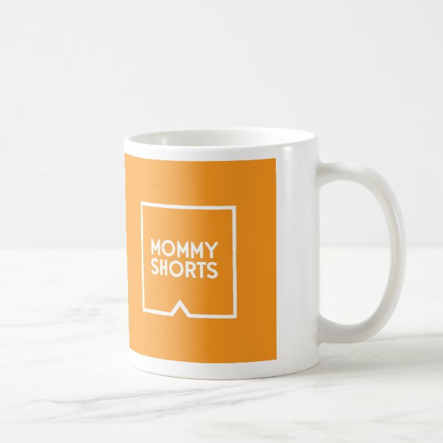 Mummy Shorts Mug - Orange (Right)