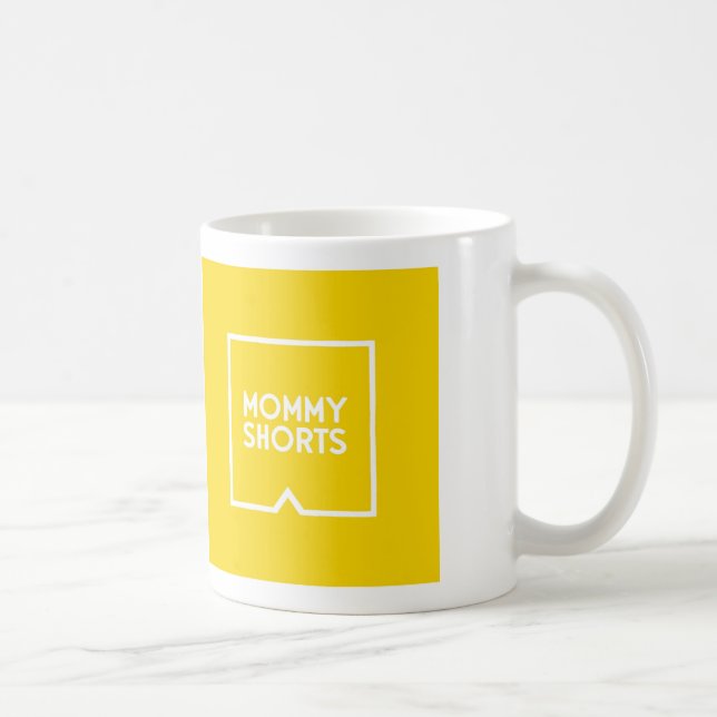 Mummy Shorts Mug - Yellow (Right)
