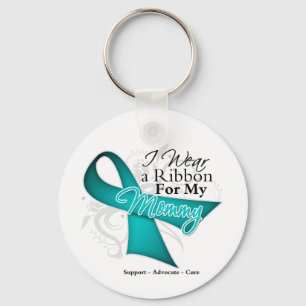 Mummy - Teal Ribbon Awareness Key Ring