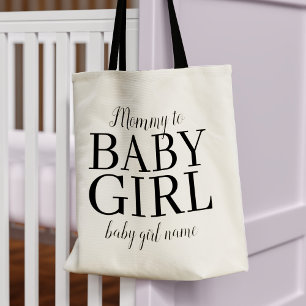 Mummy to Baby Girl Name New Mum Tote Bag