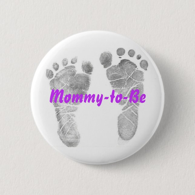 Mummy-to-Be 6 Cm Round Badge (Front)