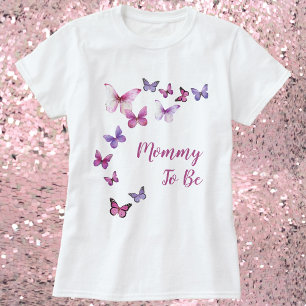 Mummy To Be A Little Butterfly Baby Shower T-Shirt