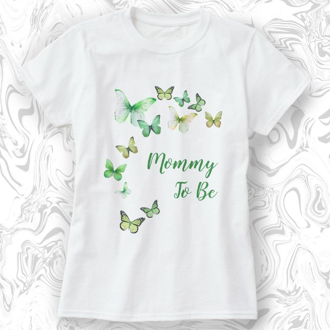 Mummy To Be A Little Butterfly Baby Shower T-Shirt (Creator Uploaded)