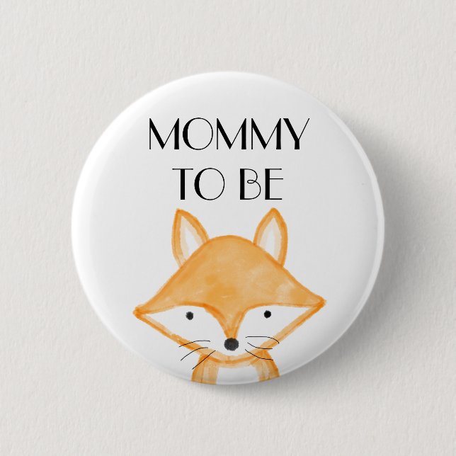 Mummy To Be Baby Shower 6 Cm Round Badge (Front)