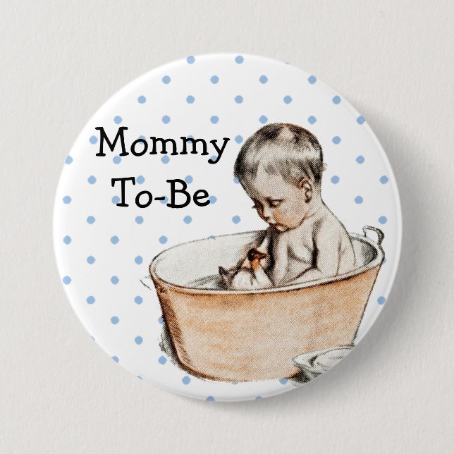 Mummy to be Baby Shower Button (Front)