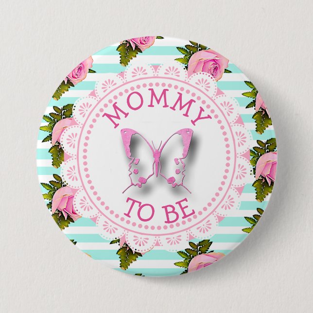Mummy to Be Baby Shower Button (Front)