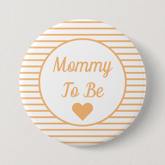 Mummy To Be Baby Shower Button (Front)