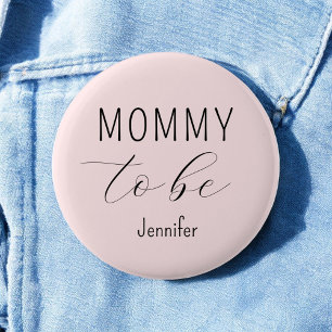 Mummy to Be Blue Pink Baby Shower Button