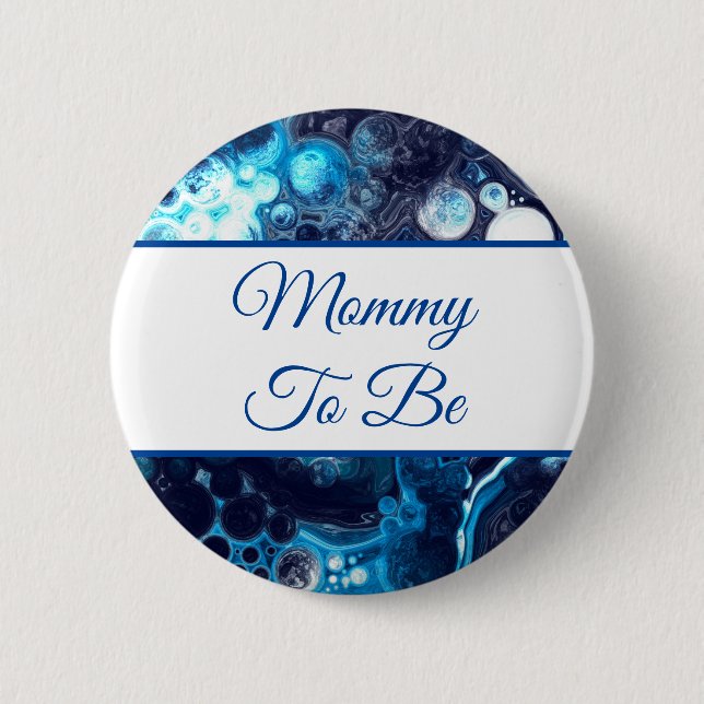 Mummy To Be | Boy's Baby Shower  6 Cm Round Badge (Front)