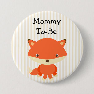 Mummy To Be Button Woodlands Theme
