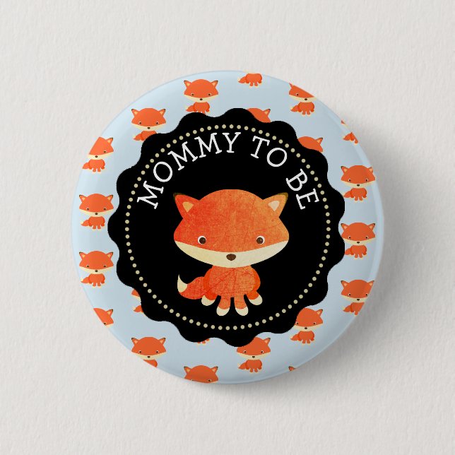 Mummy To Be Button Woodlands Theme (Front)