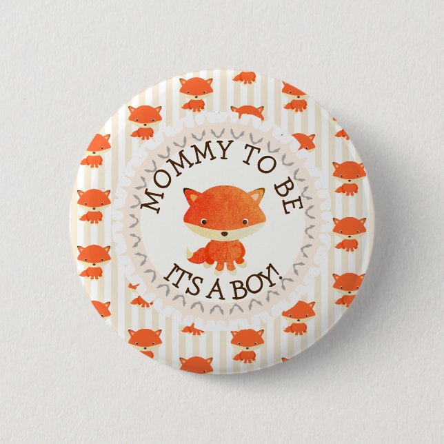 Mummy To Be Button Woodlands Theme (Front)