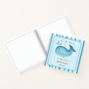 Mummy To Be Cute Whale Baby Shower Guest Book