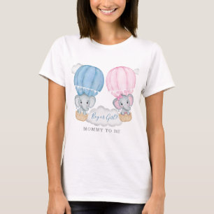 Mummy to Be Elephant Balloon Baby Shower T-Shirt
