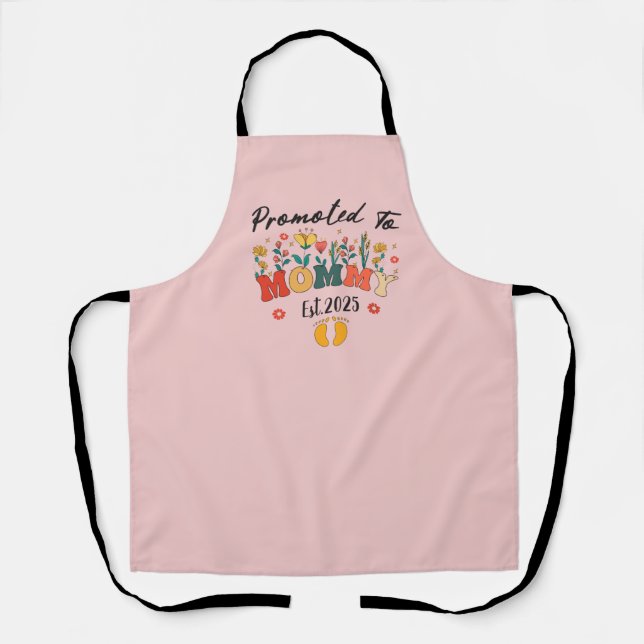 Mummy-to-Be est. 2025: New Mother’s Keepsake Apron (Front)