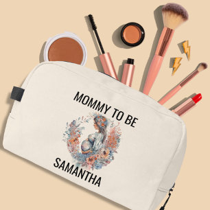 Mummy to Be Floral Watercolor Mother’s Day Dopp Kit