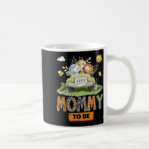 Mummy to Be Gender Reveal Safari Jungle Animals Coffee Mug