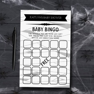 Mummy To Be Halloween Baby Shower Bingo Game