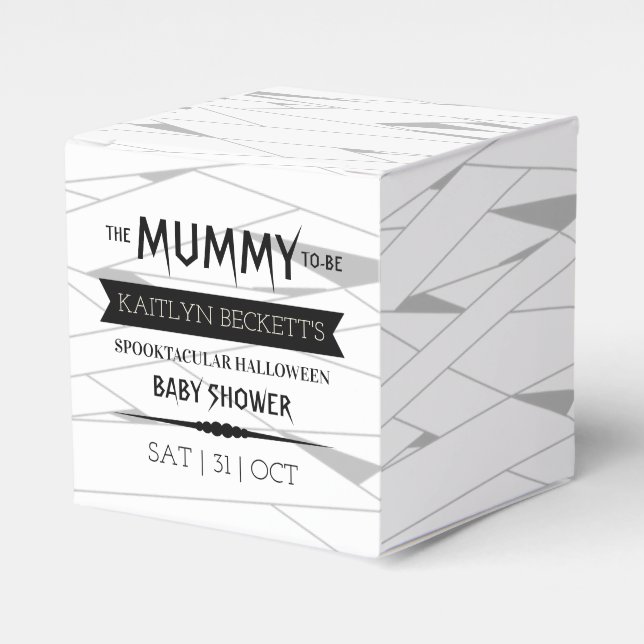 Mummy To Be | Halloween Baby Shower Favour Box (Front Side)