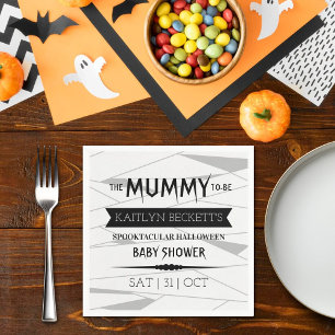 Mummy To Be Halloween Baby Shower Napkin
