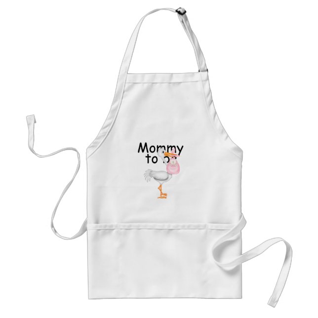 mummy to be. Maternity Stork Standard Apron (Front)