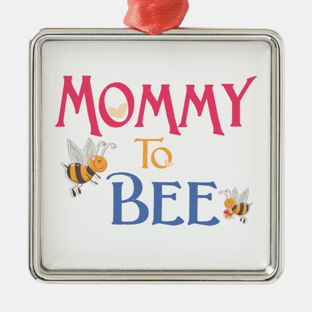 Mummy to Be Metal Ornament (Front)