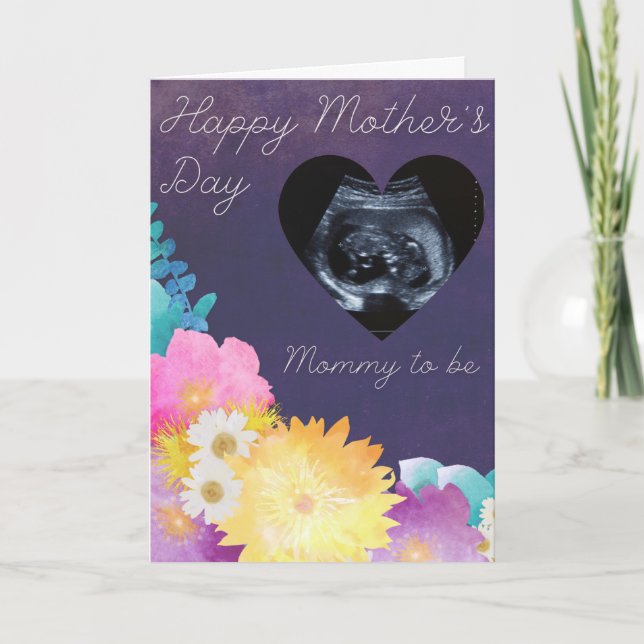 Mummy To Be Mother's Day Photo Card (Front)