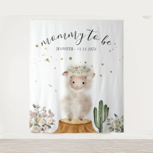 Mummy to be Sheep backdrop Tapestry