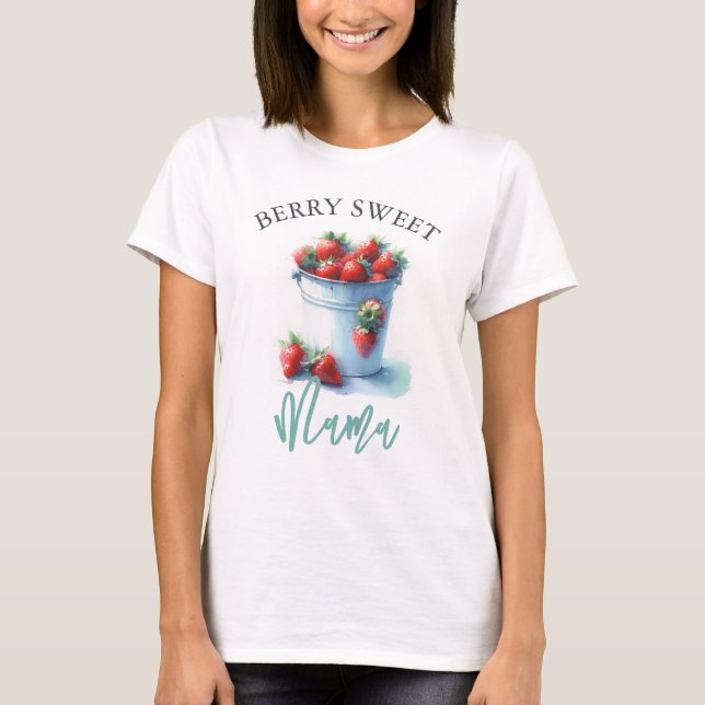 Mummy To Be Shirts Berry Sweet Mama (Front)