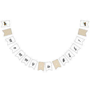 "Mummy to Bee" Baby Shower Banner - Bunting Flag